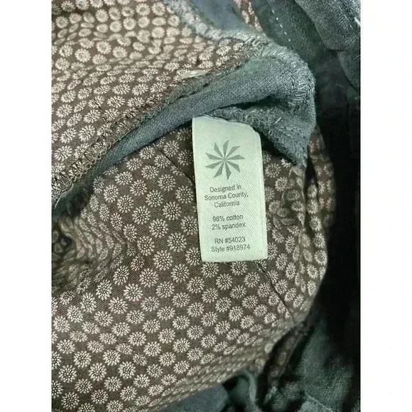 ATHLETA Skirt Womens 4 Roseville Flint Dark Gray Velvet Outdoor Zip Pockets - Picture 5 of 11